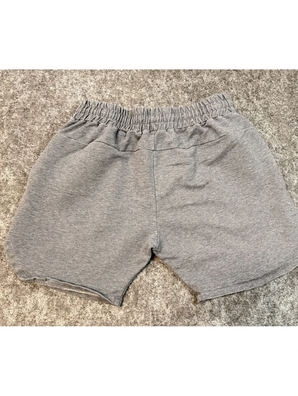 Ouber Workout Better Men’s Gray Athletic Sweat Shorts Drawstring Size Small